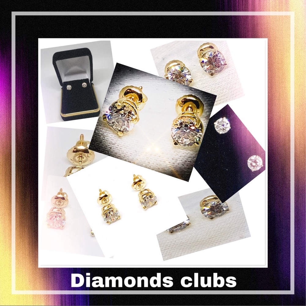 1 CT Diamond 14k stud earring Si clarity H color - Picture 8 of 8